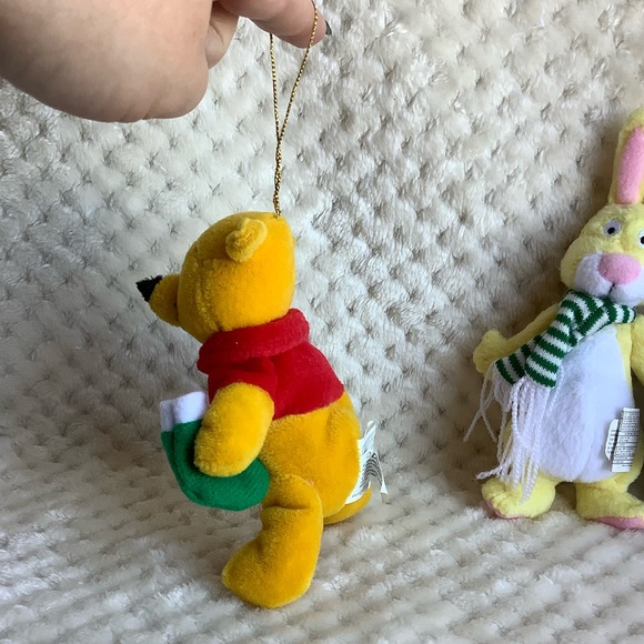 Disney Winnie the Pooh Plush Ornament Toy Set Pooh Rabbit Eeyore - Picture 5 of 11